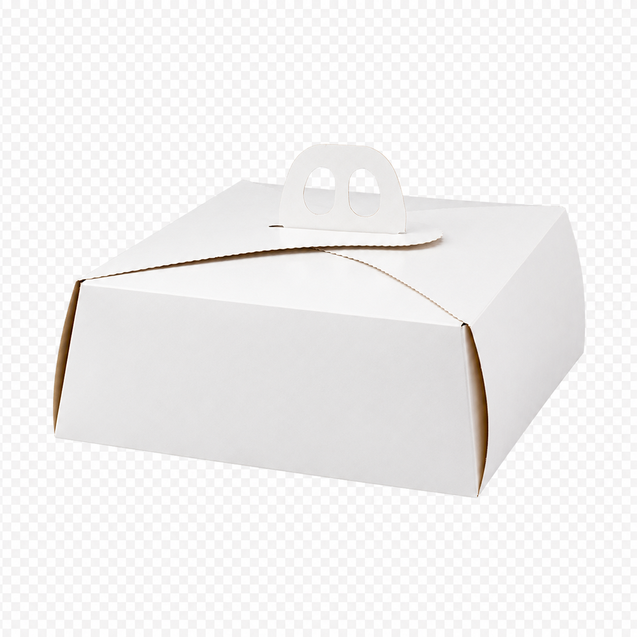 CAJA TORTA CHICA BLANCA 290X290X105