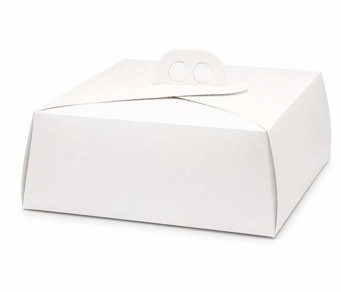 CAJA DE TORTA MINI BLANCA 110X110X450