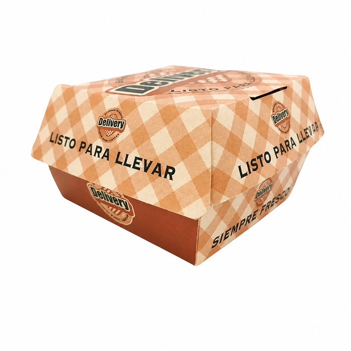CLAMSHELL DELIVERY KRAFT 400 UN/CAJA