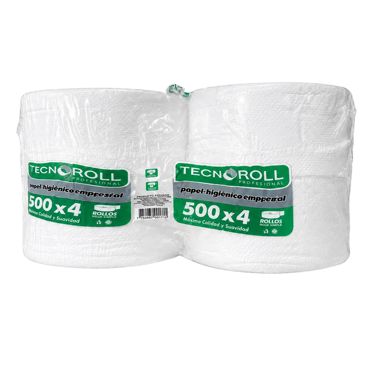 HIGIENICO ECONOMICO TECNOROLL HOJA SIMPLE 4X500MTS